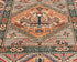9 Feet Brown Kazak Afghan Hand Knotted Wool Runner Rug